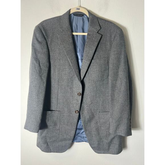 Men's Plainclothes Gray Wool Long Sleeve Winter Blazer Sz 40 - Picture 1 of 4